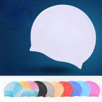 Elastic Silicone Swimming Caps Men Pure Color Women Mixed Color Swimming Caps Waterproof Antislip Beach Pool Accessories Swim Caps