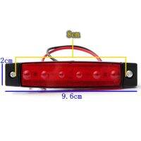 หลอดไฟ 6LED แรงดันไฟ 12-24 โวลต์ กันน้ำ สำหรับรถบรรทุก เรือ