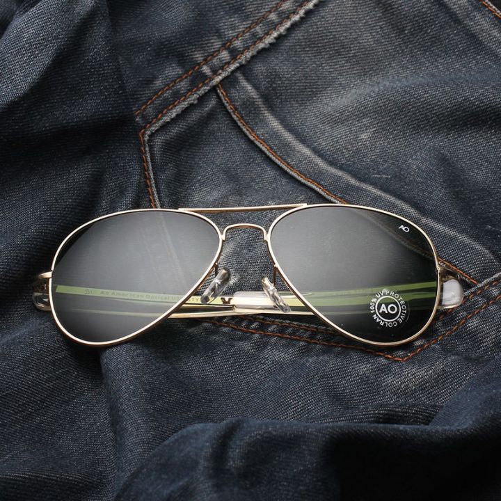 g2ydl2o-แว่นตากันแดด-ao-สไตล์ทหารอเมริกัน-สําหรับผู้ชาย