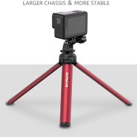 NULMX ที่มีคุณภาพสูง ส่วนขยายขาตั้งกล้อง ไม้เซลฟี่ ขาตั้งกล้องสามขา สำหรับ DJI OSMO Action 2/OM5 /go Pro10 ก้านต่อขยาย กล้องแอคชั่นแคม