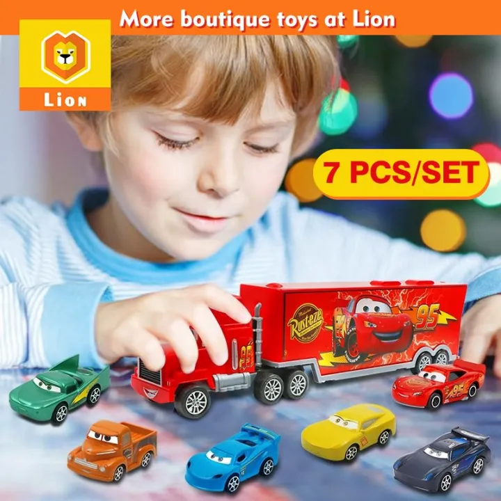 Lion Toy Store 7PCS/Set Pixar Car 3 Lightning McQueen Jackson Storm Mack Uncle Truck 155