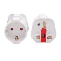EU Euro 2 Pin To UK 3 Pin Plug AC Universal Adapter Travel Converter European Wall Plug Socket For Electrical Switches Tool Shoes Accessories