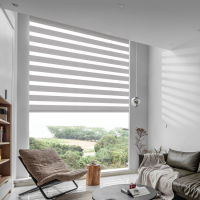 Blackout Zebra Roller Blinds for Windows ม่านม้วน หน้าต่าง ความเป็นส่วนตัว ม่านกันน้ำ ลิฟท์ ม่านบังแดด ห้องน้ำ ห้องส้วม ระเบียง สำนักงาน