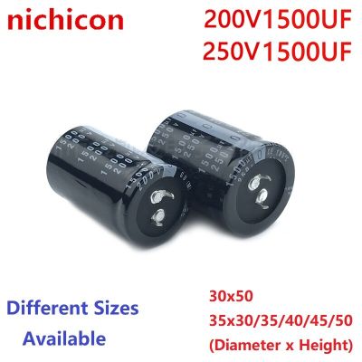 2Pcs/Lot Nichicon 1500uF 200V 1500uF 250V 200v1500uf 250V1500UF 30x50 35x30/35/40/45/50 Snap-in PSU Capacitor