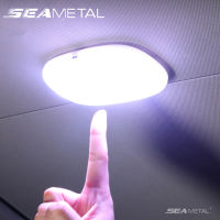 SEAMETAL โคมไฟรถยนต์ไฟอ่านหนังสือติดหลังคาไฟ LED บนเพดานสัมผัส 6สี ไฟเพดานรถยนต์ led