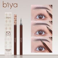 1PC Water Liquid Eyebrow Pencil Waterproof Lasting Eyeliner Lying Silkworm Pen Brown Gray Ultra Fine Eyebrow Tattoo Pen Makeup