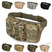 【Ready Stock】 ◄☞۞ C23 Fashion Camouflage 800D Oxford Waist Bag Sports Outdoor Waist Shoulder Pack For Cycling Travel