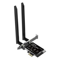 ชิป MT7921ตัวรับสัญญาณ WiFi BT5.2สำหรับ WiFi 6 1800Mb Pci BT5.2 Pci สำหรับเสาอากาศ CF-AX180การ์ดเน็ตเวิร์กแบบเร่งด่วนสำหรับ Win10/11