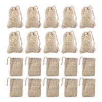 300Pcs Shower Bath Sisal Soap Bag Natural Sisal Soap Bag Exfoliating Soap Saver Pouch Holder