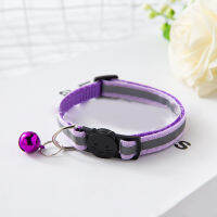 【Hot Sale Item】Pet Bell Collar Safety Buckle ปลอกคอแมวสะท้อนแสงแบบปรับได้พร้อมกระดิ่งสำหรับสุนัข Puppies Kittens