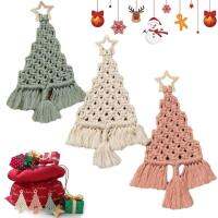 Christmas Tree Macrame DIY Kit Christmas Tree DIY Kit Woven DIY Kit Knotting Christmas Tree In Rustic Style With Instructions DIY Wall Suspending Decor justifiable