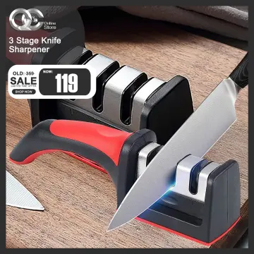 Knife Sharpener,3in1 Quickly Restore and Polish Blades, Safe and easy to  use : : Home