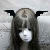 Lolita cos little devil hairband goth dark lolita hairpin Halloween bat wings headdress hair accessories