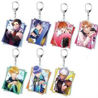 Anime Keychain obeyme！Mammon Lucifer Acrylic Keyring strap Figure hanging accessories 6cm Nails Screws Fasteners