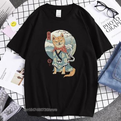 Japanese Style Cartoon Shiba Inu Printed T-Shirt Man Soft Soft T-Shirts Anime Creativity Top Casual Sport Mans T Shirts
