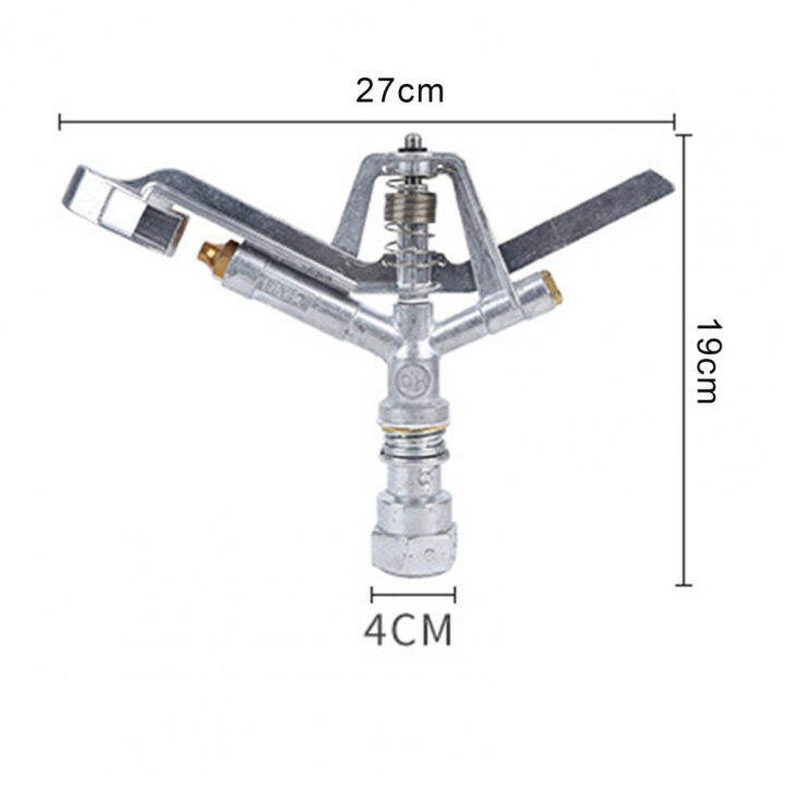 หัวสปริงเกอร์-แบบตีน้ำ-เครื่องมือชลประทานการเกษตร-หัวฉีดอลูมิเนียม-แขนโยก-360-องศา-สวนเกษตร-สนามหญ้า-ชลประทาน-คูลลิ่ง-สปริงเกลอร์