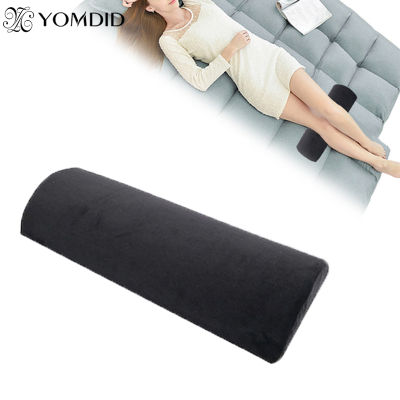 Half Moon Bolster Semi-Roll Pillow Ankle and Knee Support Elevation Back Lumbar Neck Relief Pain Premium Quality Memory Foam