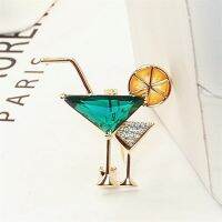 【CW】 Cocktail Brooches for Wine Glass Brooch Pin Gifts