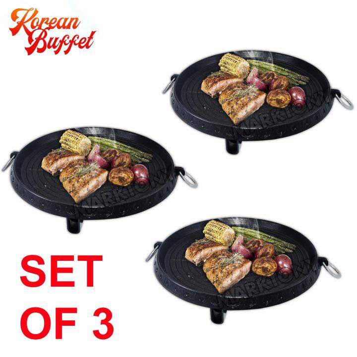 Set Of 3 Korean/Japanese NonStick Stove Top grill Lazada PH