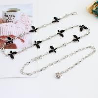 Bow Decorative Waist Chain Metal Adjustable Ladies Versatile Dress Sweater Flower-Shaped Pendant