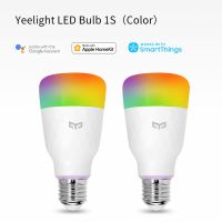 Yeelight โคมไฟศิลปะหลอดไฟ LED 1S/1SE RGB AC100V-240V โคมไฟหลากสี E27ไวไฟควบคุมด้วยเสียงระยะไกลสำหรับและ Google ผู้ช่วย