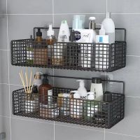 High-end bathroom shelf free punching bathroom wall hanging storage artifact hand washing washstand toilet supplies complete set