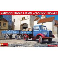 โมเดลประกอบ MiniArt 1/35 MI38023 GERMAN TRUCK L1500S w/CARGO TRAILER