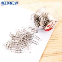 Deli 0052 Paper Clip ลวดเสียบกระดาษขนาด 29mm คลิปหนีบกระดาษ บรรจุ 200 ตัว (แพค 4 กระปุก) คลิป คลิปเสียบกระดาษ ลวด