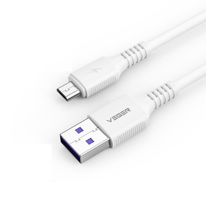 Cable Micro 3A,USB-1M (White,1M ) - สายชาร์จ