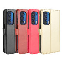 กระเป๋าเงินสำหรับ Motorola เคส2021ขอบตั้งได้360องศา,ปกหนังอัจฉริยะพับได้กันกระแทกกันการสูญหาย Capa สำหรับ Motorola Edge 2021