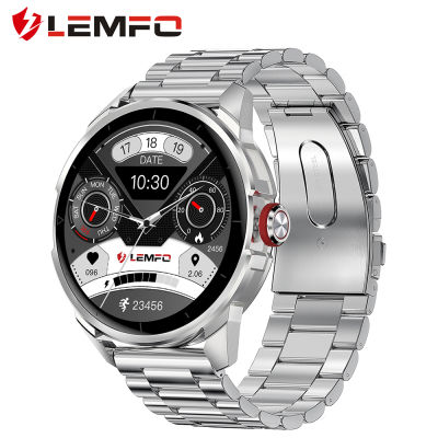 2022LEMFO LF26Pro สมาร์ทนาฬิกาผู้ชายอัตราการเต้นหัวใจการตรวจสอบความดันโลหิต S Mart W Atch ผู้ชาย IP68กันน้ำ1.32นิ้ว360*360 HD หน้าจอ