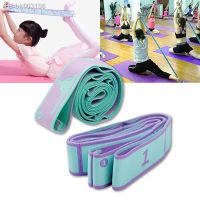 ✸ Yoga Stretching Belt Dance Stretching Band Loop Yoga Pilates Fitness Tension Belt Digital Stretch Elastic Band Resistance Band