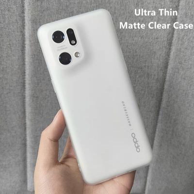 Matte Transparent Case For Oppo Find X5 Pro Ultra Thin Case For Find X5 Cover TPU Soft Silicone Simple Fashion Shell Bumper Capa