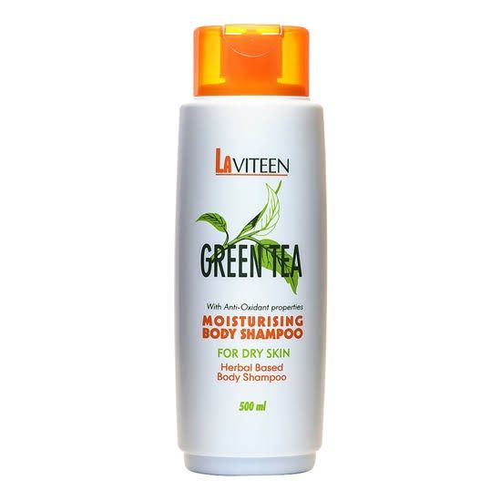 ลาวิทีน สบู่เหลวอาบน้ำ สารสกัดจากชาเขียว สำหรับผิวแห้ง ซูเลียน Zhulian Laviteen Green Tea Moisturisting Body Shampoo For Dry Skin 500ml