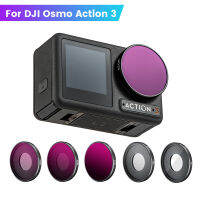 Penapis Kamera Ditetapkan untuk Osmo Action 3ตัวกรอง163264โพลาไรซ์ตัวกรองรังสียูวีระดับมืออาชีพอุปกรณ์เสริมสำหรับกล้อง DJI Action 3