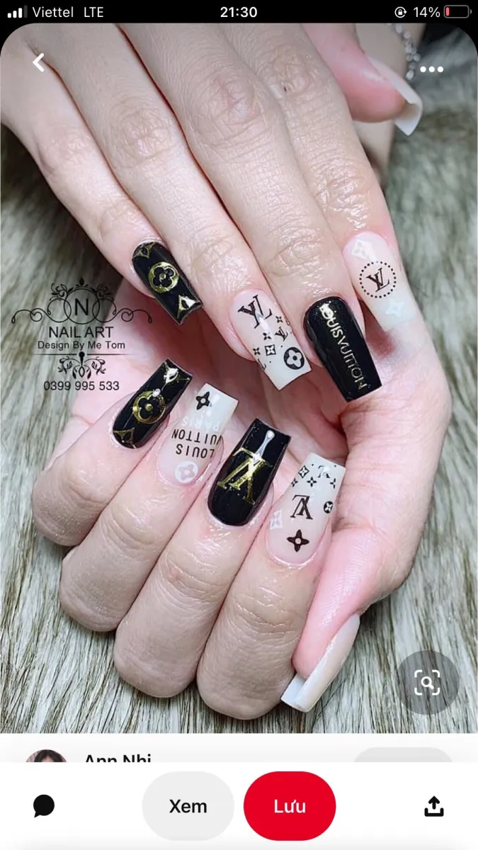 Pink Louis Vuitton Nails You Havent Seen Yet  Ice Cream and Clara