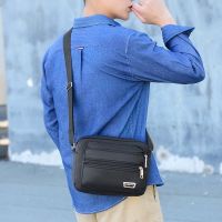 Men Shoulder Messenger Handbag Top-handle Multifunction Small Fashion Crossbody