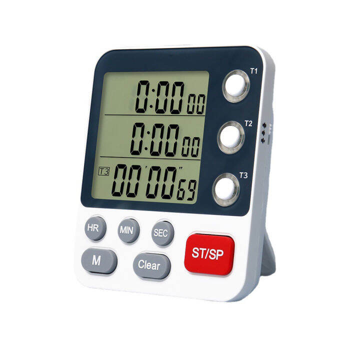 3 Channel Kitchen Timer Memory Function Resettable Restaurant Count