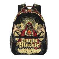 Men Woman Backpack Santa Muerte Spanish Holy Death Schoolbag for Female Male 2023 Fashion Bag Student Bookpack