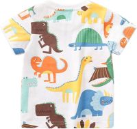 Childrens Summer T Shirt Cartoon Animals Print Short Sleeve Crewneck Top Casual Going Out for 1 to 8 Years Boy Muscle Shirt