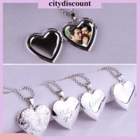 ✾✑ Citydiscount สร้อยคอ จี้ล็อกเก็ต รูปหัวใจ เปิดได้ สําหรับวันครบรอบ