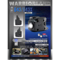 DC685 ไฟฉาย Warriorland SL-1 + ซองพกใน Kydex G43/G43X ( เฉพาะรุ่นที่ไม่มีราง ) ดำ