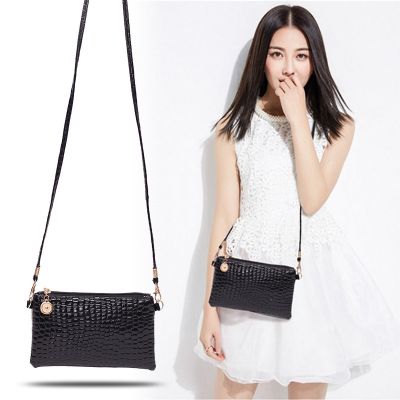 Pu Small Bag 2022 Fashion Shoulder Messenger Bags Womens Crocodile Pattern Mobile Phone Coin Bag Purse and Handbags for Girls