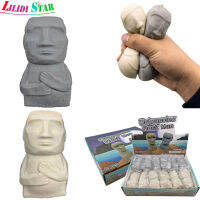 LS【ready Stock】Stone Figure Rock Man Pinch Toys Exotic Slime Ball Decompression Vent Tricky Props Happy Easter Island Statue1【cod】