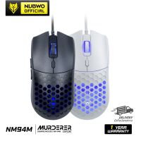 เมาส์เกมมิ่ง NUBWO MURDERER NM94M MACRO มีไฟ RGB ปรับ DPI ได้ มีให้เลือก 2 สี Black/White ใช้งานง่าย เหมาะสำหรับเล่นเกม ของแท้ประกันศูนย์ 1 ปี