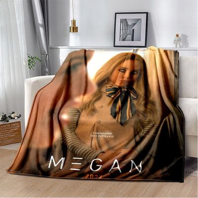 （in stock）M3GAN  movie Throwing Blanket Mysterious Character Wool Soft, Lightweight, Funny Mattress Halloween Friend Gift（Can send pictures for customization）