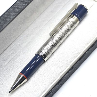 MB Limited Edition Writers Andy Warhol Ballpoint Pen Unique Design Metal Reliefs Barrel Office Writing Ball Pens High Quality Pens