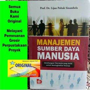 Buku Manajemen Sumber Daya Manusia MSDM - Lijan Poltak Sinambela /BMA ...