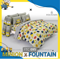 FOUNTAIN ชุดผ้าปู / นวม FTC 095 มินเนี่ยน MINIONS Bed Set ผ้าปู ผ้านวม 3.5 5 6 ฟุต wonderful bedding bed ชุดผ้าปู ชุดที่นอน ชุดเครื่องนอน ชุดผ้านวม