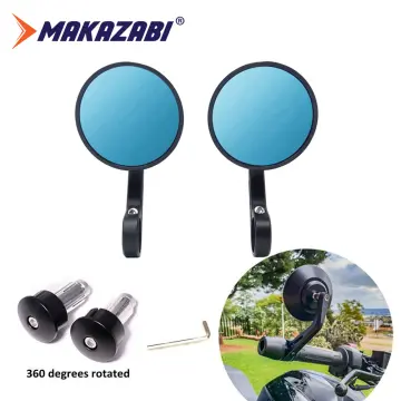 Motorcycle Mirrors Rear View Side Bar End Mirrors Round For Yamaha